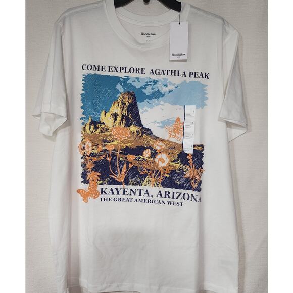Arizona, Kayenta " come explore Agatha peak'' shirt size Large MEN - Picture 1 of 6